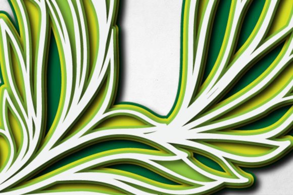 3D Alphabet Layered Letter for Modern Design