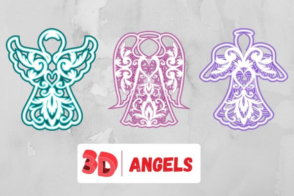 3D Angels SVG Bundle: A Versatile Digital Asset for Creators