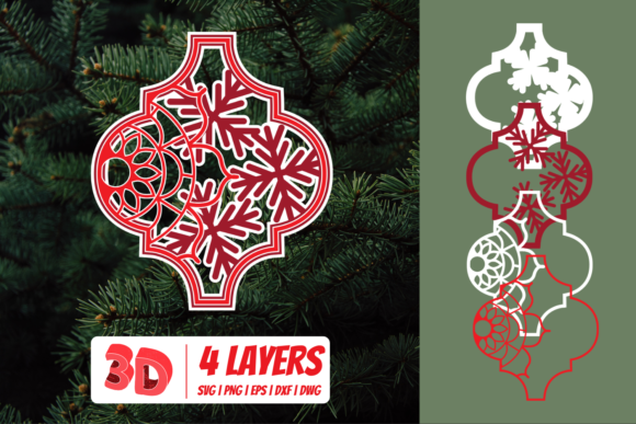 3D Arabesque SVG Cut File