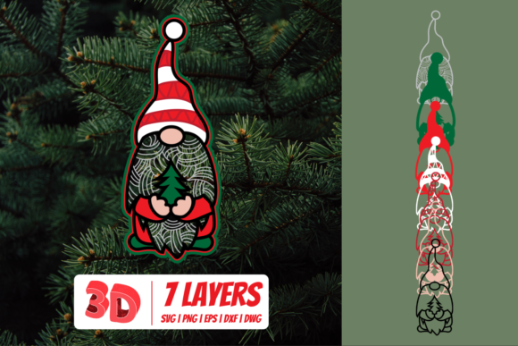 3D Christmas Gnome