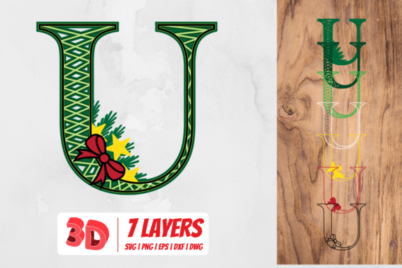 3D Christmas Letter U: A Strategic Asset for Seasonal Branding and Creative Operations