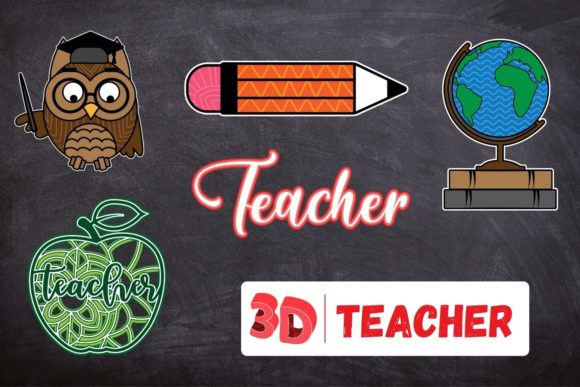 3D Teacher SVG Bundle: A Versatile Design Asset