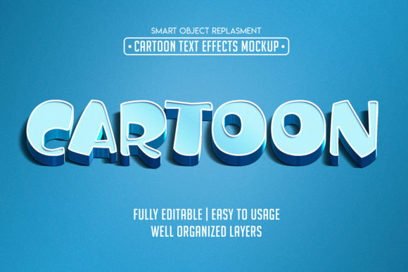 Cartoon 3d Editable Text Effect Template