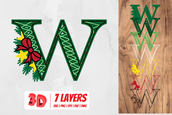 Crafting the Perfect 3D Christmas Letter W for Holiday Projects