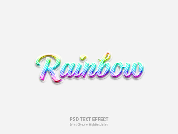 Realistic Rainbow 3D Text Effect: A Practical Evaluation for Designers