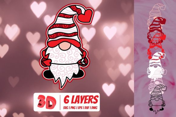 The Ultimate Guide to Crafting the Perfect 3D Valentine Gnome with Multi-Format Digital Files