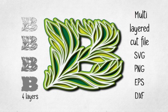 Unlocking Creative Potential with the 3D Alphabet Layered Letter B