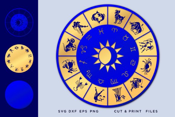 Zodiac 3D Horoscope Astrology SVG for Creative Projects